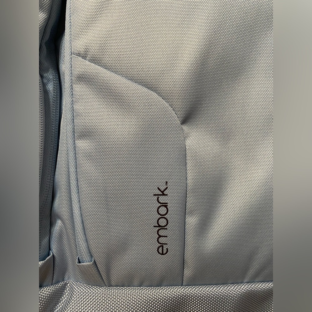 Embark  Wheelchair Adaptive  Light Blue Backpack NWT Multiple Pockets - Picture 8 of 9